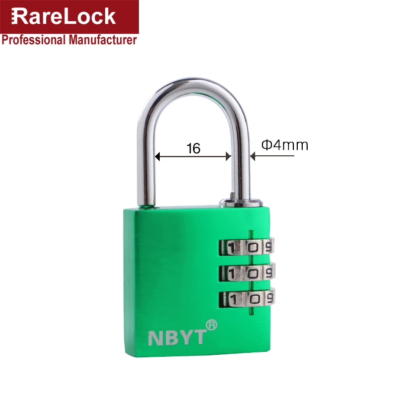 5 цветов Алюминиевый Комбинированный Замок для двери шкафа тренажерного зала 3