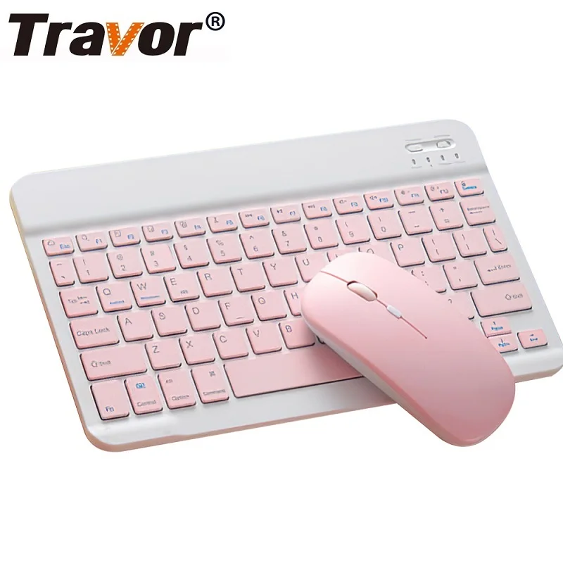 TRAVOR Bluetooth клавиатура мышь наборы ультра тонкая портативная беспроводная для