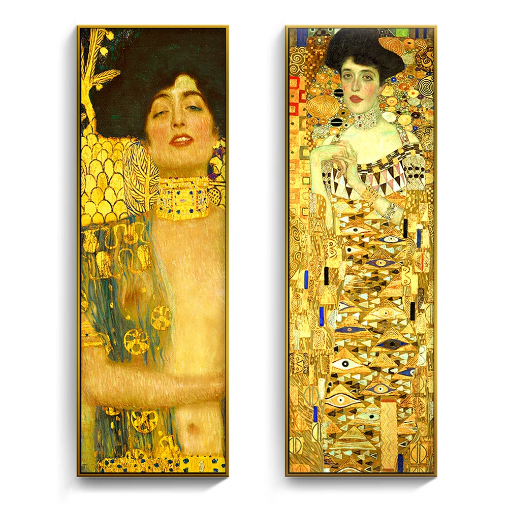 Классический художник Густав Климт Красивая Королева девушка холст печать