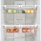 Прозрачный органайзер для кухонного холодильника, корзина для свежих овощей, фруктов и яиц, корзина, полка для хранения с отделением для свежести