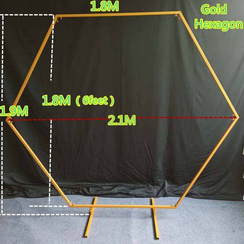 Железная Арка шестигранный кованый фон Декор Свадебная сценическая рамка на