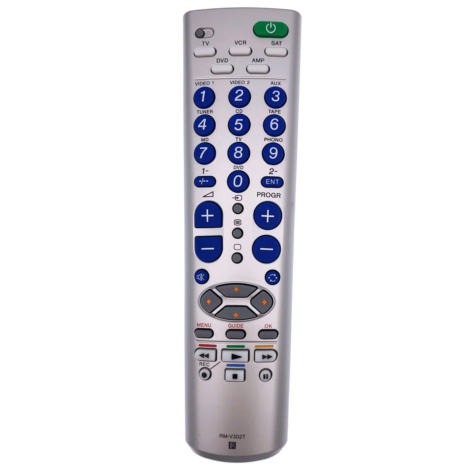 

RM-V302T UNIVERSAL Remote Control TV/DVD/SAT/AMP/VCR 5IN1 Remote Commander