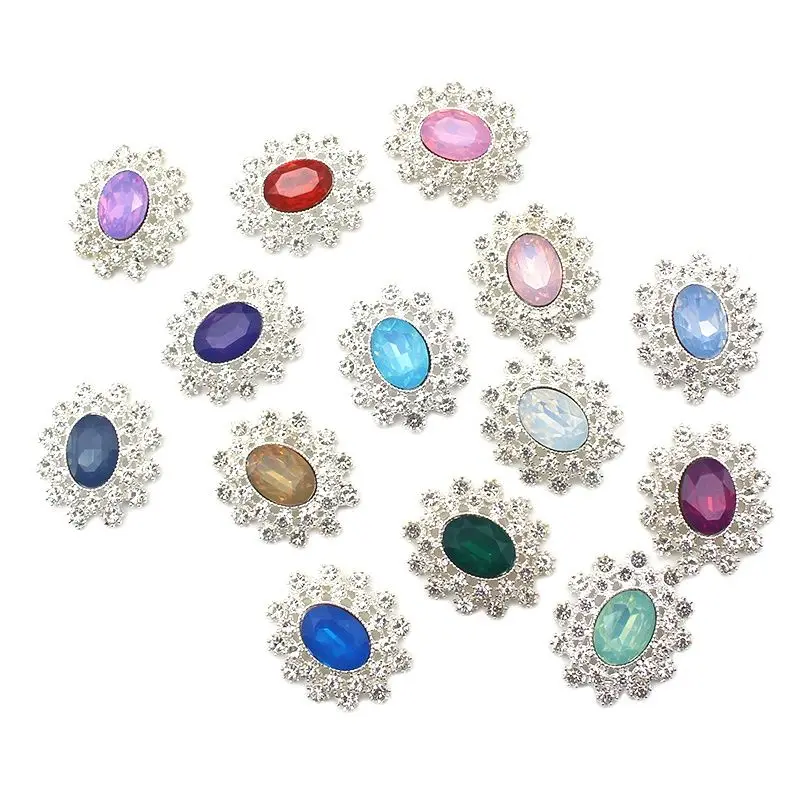 10 шт. 25*28 мм стразы из сплава ручная работа сделай сам швейные плоские пуговицы