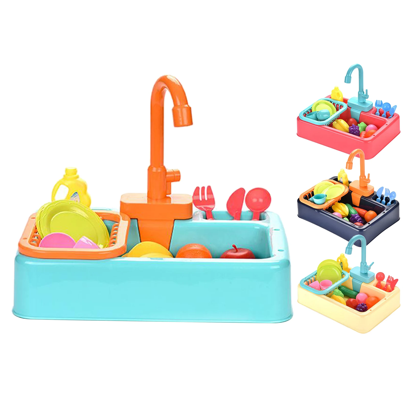 

Simulated Play Sink Toys Playing with Playfood Pretend Role Play