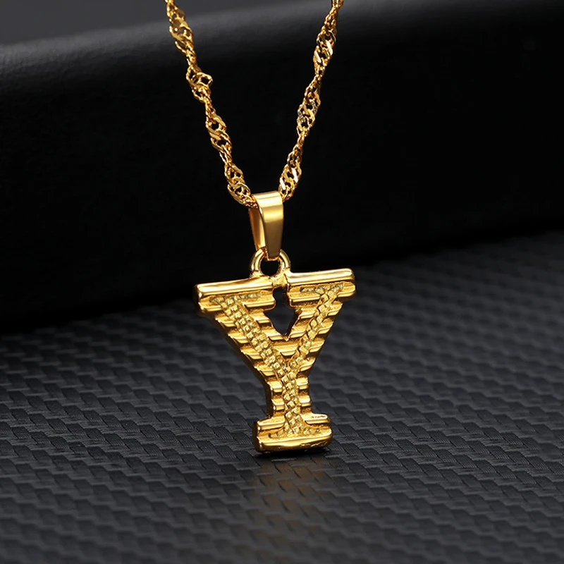 

Collar Female 2021 Capital Letter Necklaces For Women Boho Jewelry Stainless Steel Alphabet Initial Necklace Best Friend Gift