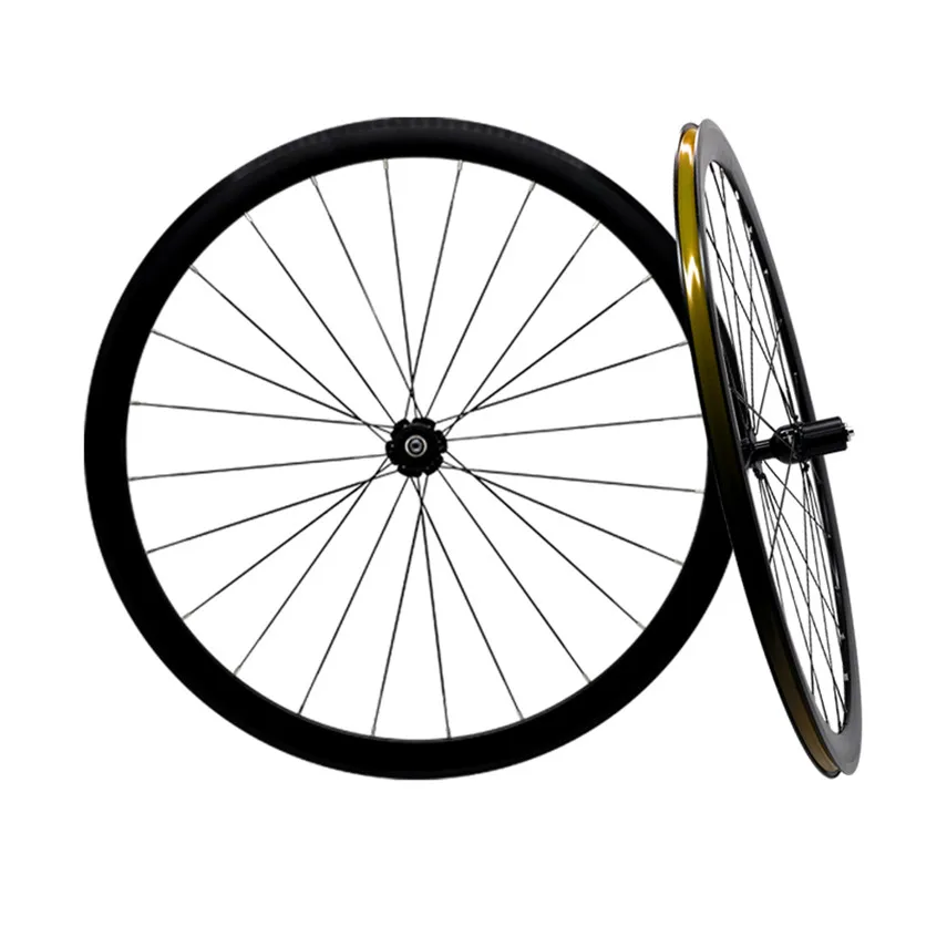 Verkauf Straße 700C Fahrrad Laufradsatz Aluminium Legierung Rennrad 2 Versiegelt Lager 40mm Felgen Bike Räder Teile Klammer