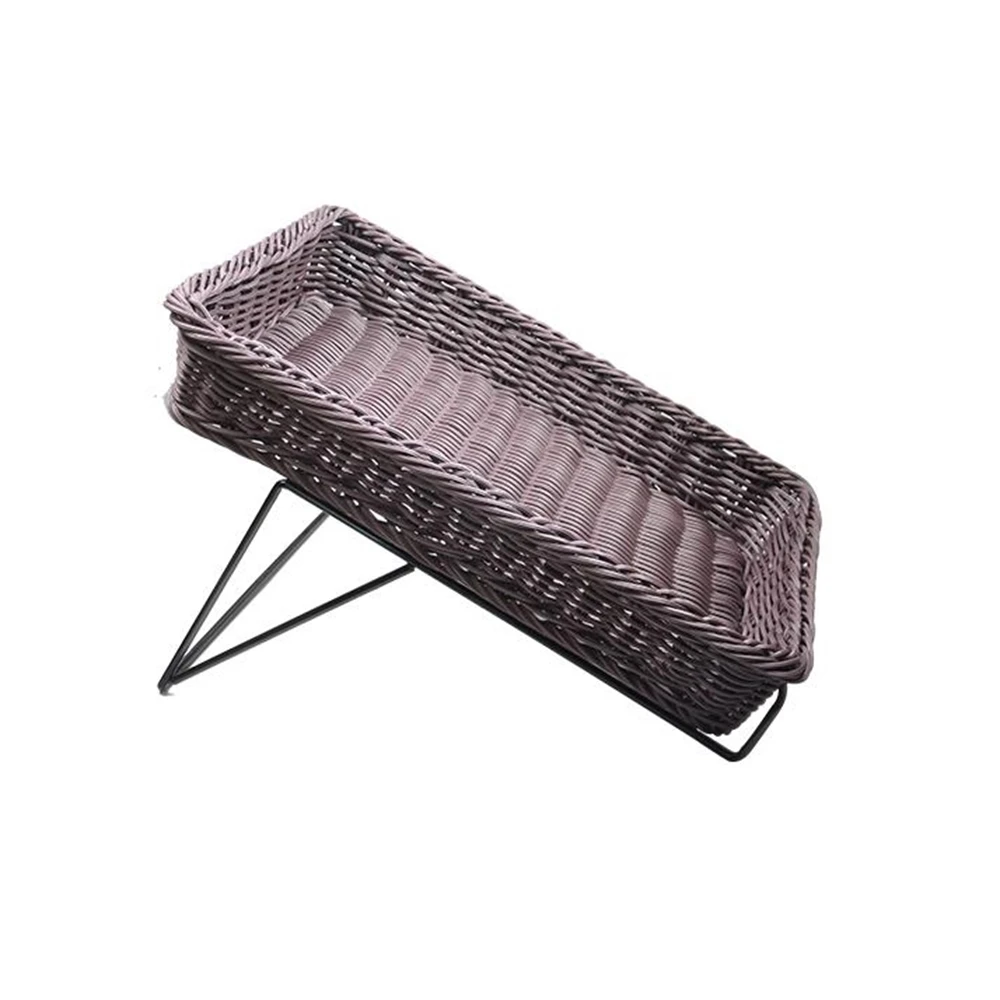 Корзина из ротанга для фруктов в супермаркете лоток хранения овощей разделитель