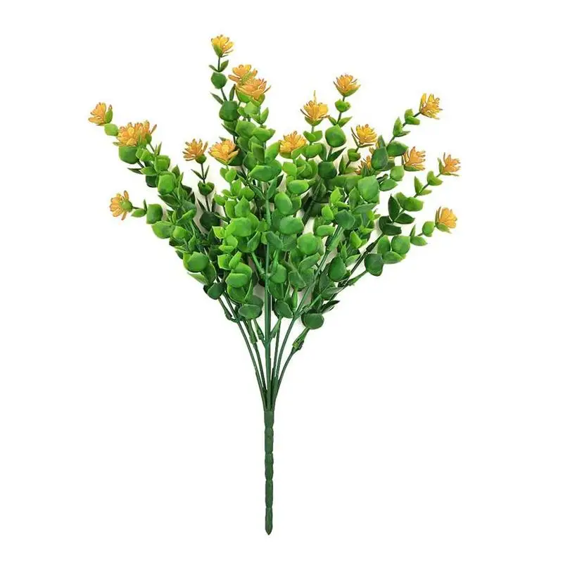 Эвкалипта Моделирование Букет маленький Лотос Искусственные цветы на открытом