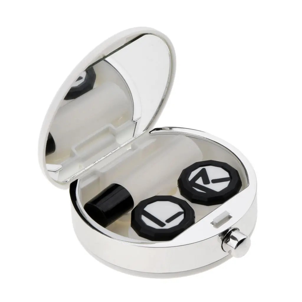 

Портативный мини-чехол для контактных линз, Дорожный комплект, легкий зеркальный контейнер для хранения