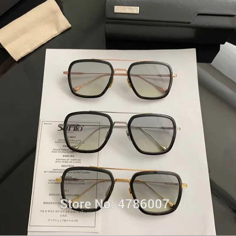 Железный человек Тони Старк солнцезащитные очки Квадратные Солнцезащитные для