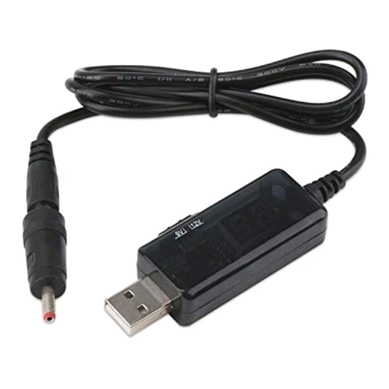 

24BB USB Cable DC 5V Boost to 9V 12V Voltage Converter USB Power Boost Line Step Up