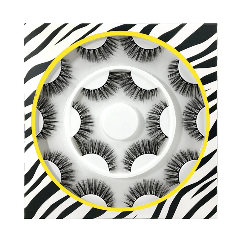 8 парт/компл. Многослойные толстые ресницы 3D накладные модные удобные мягкие