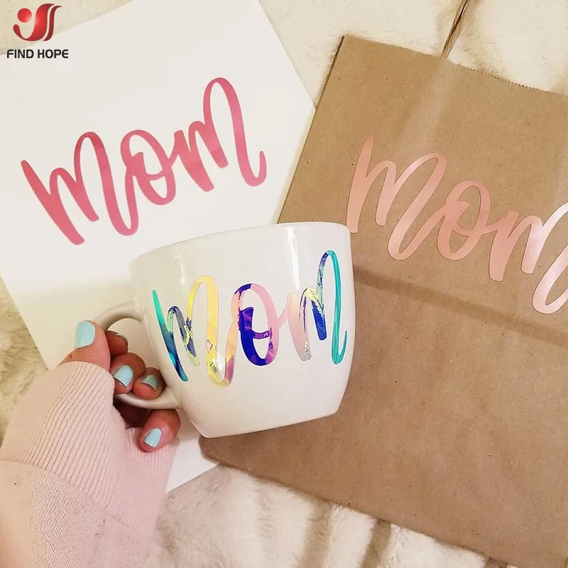 Пленка с надписью голографическая резка Перманентный винил клеем для рукоделия