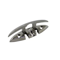 316 stainless steel folding cleat boat hardware heavy duty mirror polish 5 inch 6 inch marine yachting cleats