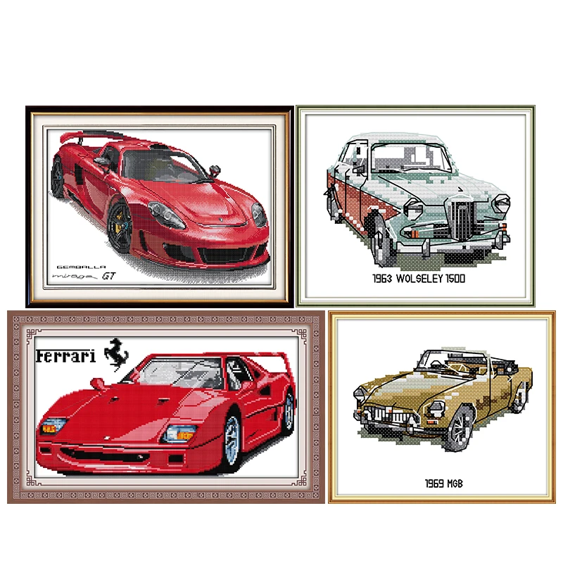 Наборы для вышивки крестиком 11CT14CT роскошные автомобили и антикварный автомобиль
