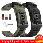 Нейлоновый ремешок для часов Samsung Galaxy Watch 3, 41 мм, 45 мм, Аксессуары для Samsung Galaxy Watch 42 мм, 46 мм, ремешок 20 мм, 22 мм, черная пряжка