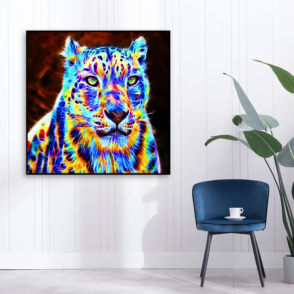 

5D DIY Diamond Painting Tiger Animal Diamond Mosaic Full Round Drill Wall Art Kit Rhinestone Embroidery Picture Home Decoration