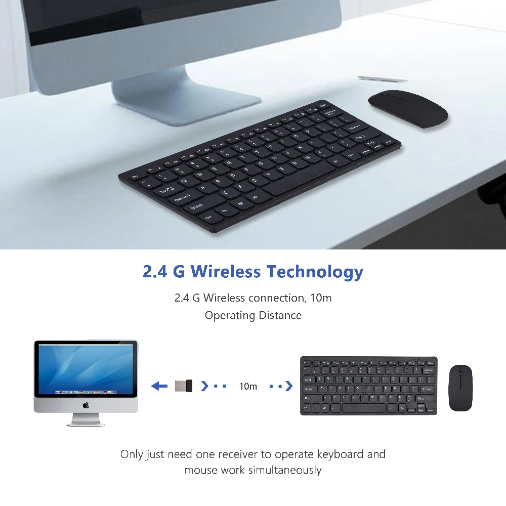 Беспроводная мини-клавиатура 2 4G беспроводная клавиатура для ipad телефона