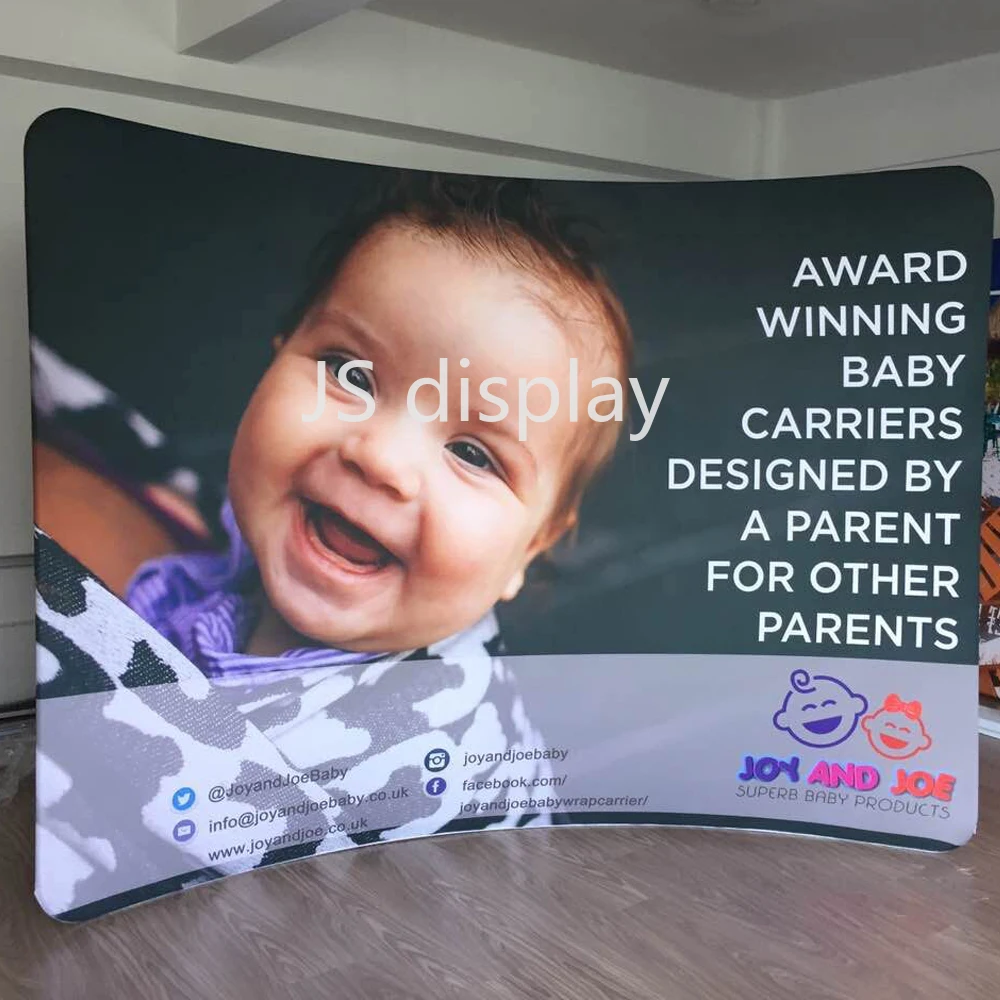 10 футов изогнутая портативная выставочная стенд для выставки ткани|Флаги