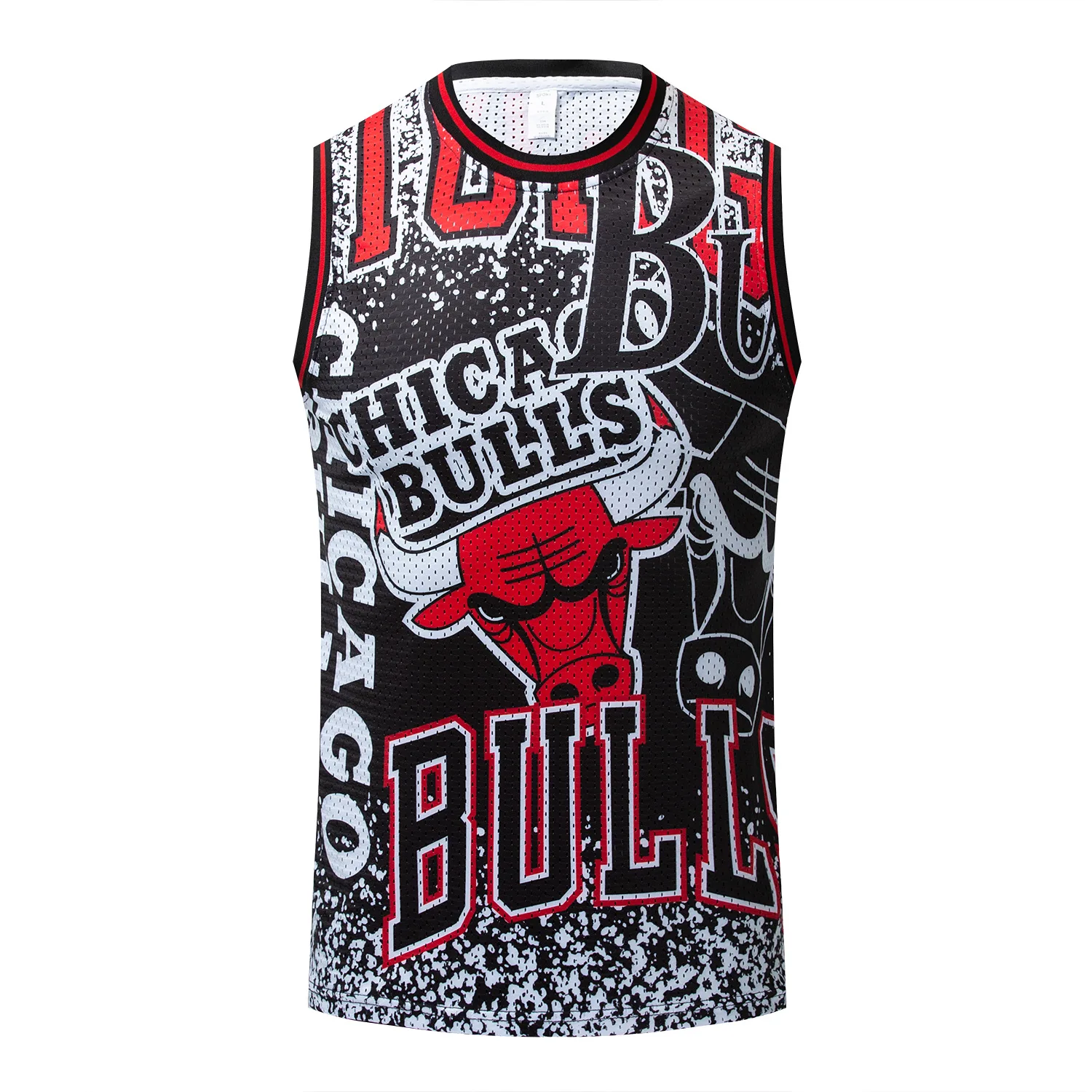 New Style Basketball Vest Elastic Nike Air Jordan Jersey No. 23 Basketball Wear Men's Summer Breathable Quick-Dry Mesh Sports Ve