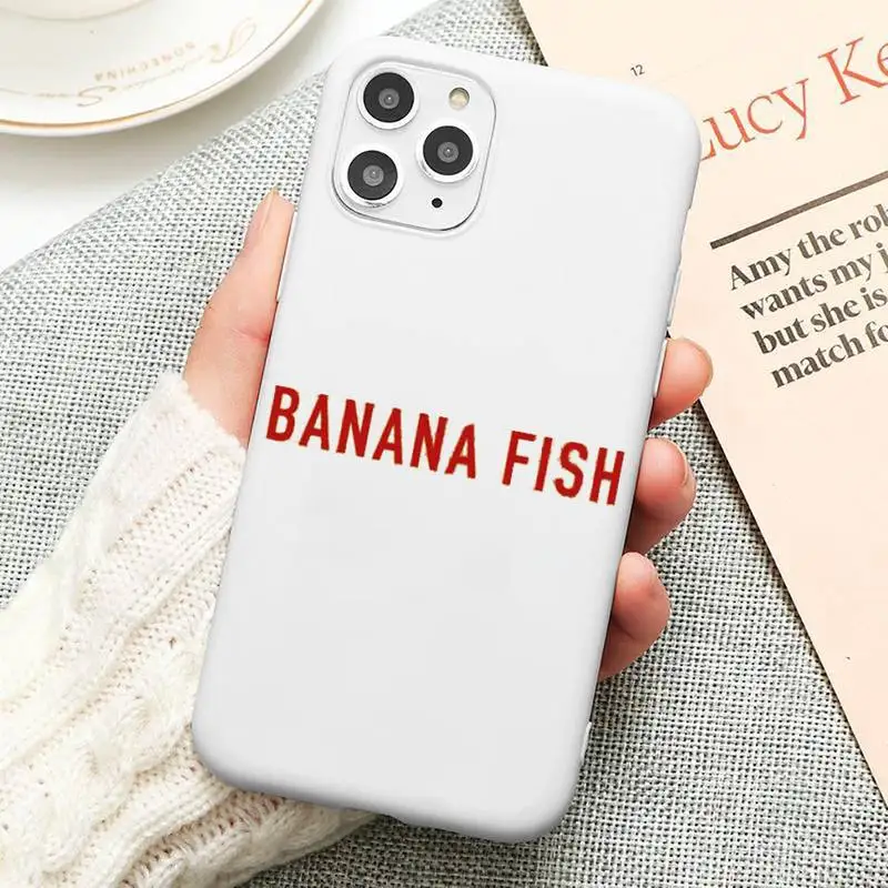 

Banana Fish Anime Phone Case Candy Color for iPhone 11 12 mini pro XS MAX 8 7 6 6S Plus X 5S SE 2020 XR cover funda shell