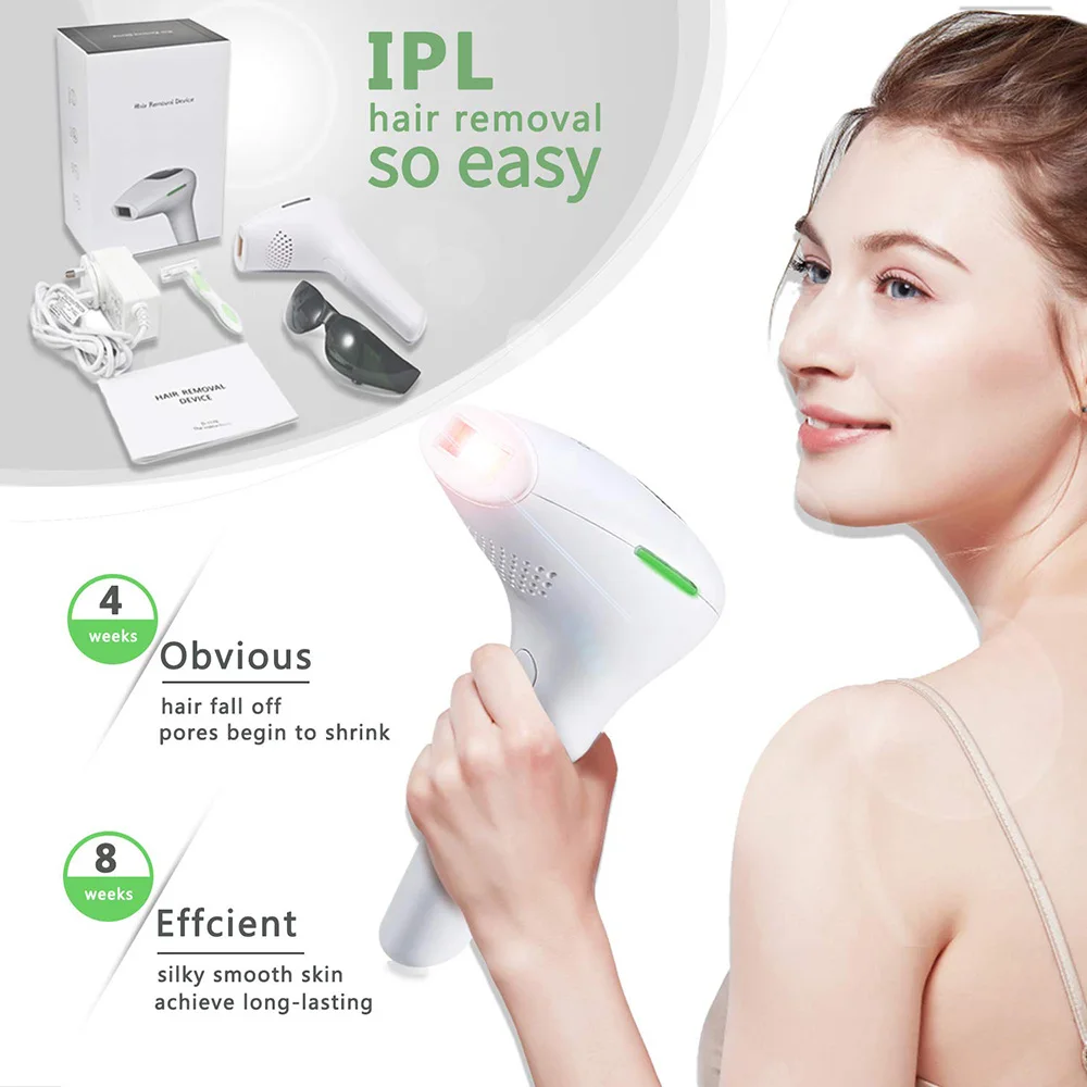 

Portable Permanent IPL Laser Epilator Painless Multifunctional 5 Gear LCD Smart Intense Pulsed Light Technology Hair Removal