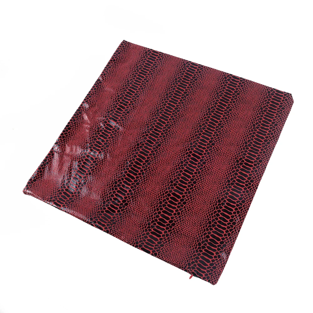 

Vintage Type Cushion Cover Durable Faux Leather Material Throw Pillow Cases