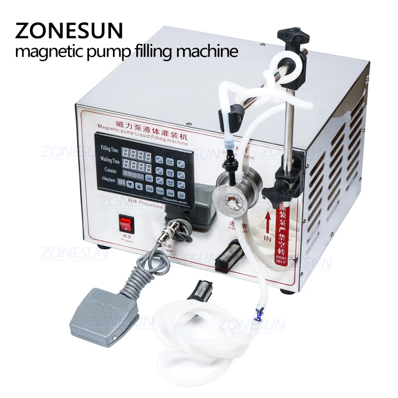 

ZONESUN Single Head Small Water Athanol Filling Machine Disinfection Alcohol Perfume Filling Machine Liquid Filler supply