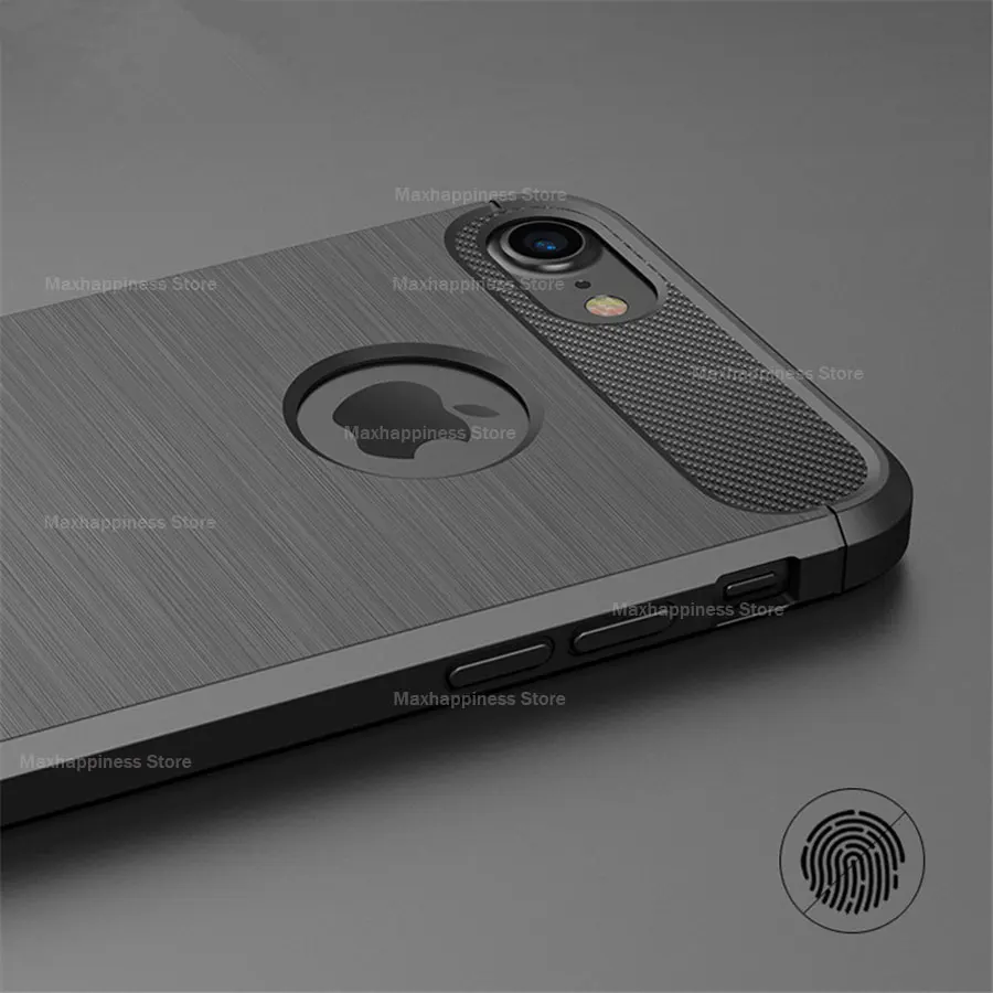 Силиконовый чехол из углеродного волокна для iPhone 12 Pro Mini 11 Max X XS XR 5S SE 6 6s 8 7