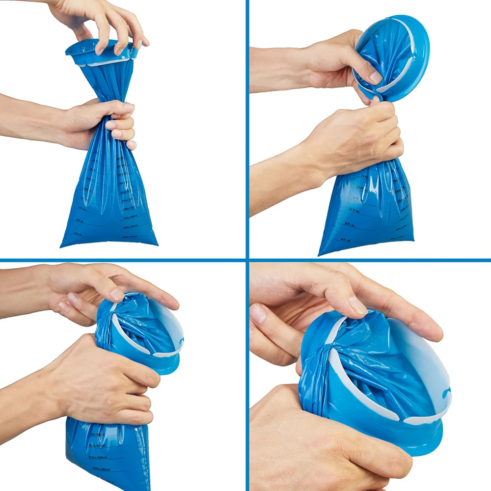 Bolsa de 20 piezas desechable, malet&iacute;n multifuncional port&aacute;til para la enfermedad en el coche y avi&oacute;n, estuche para las n&aacute;uticas, ideal para viajar-5
