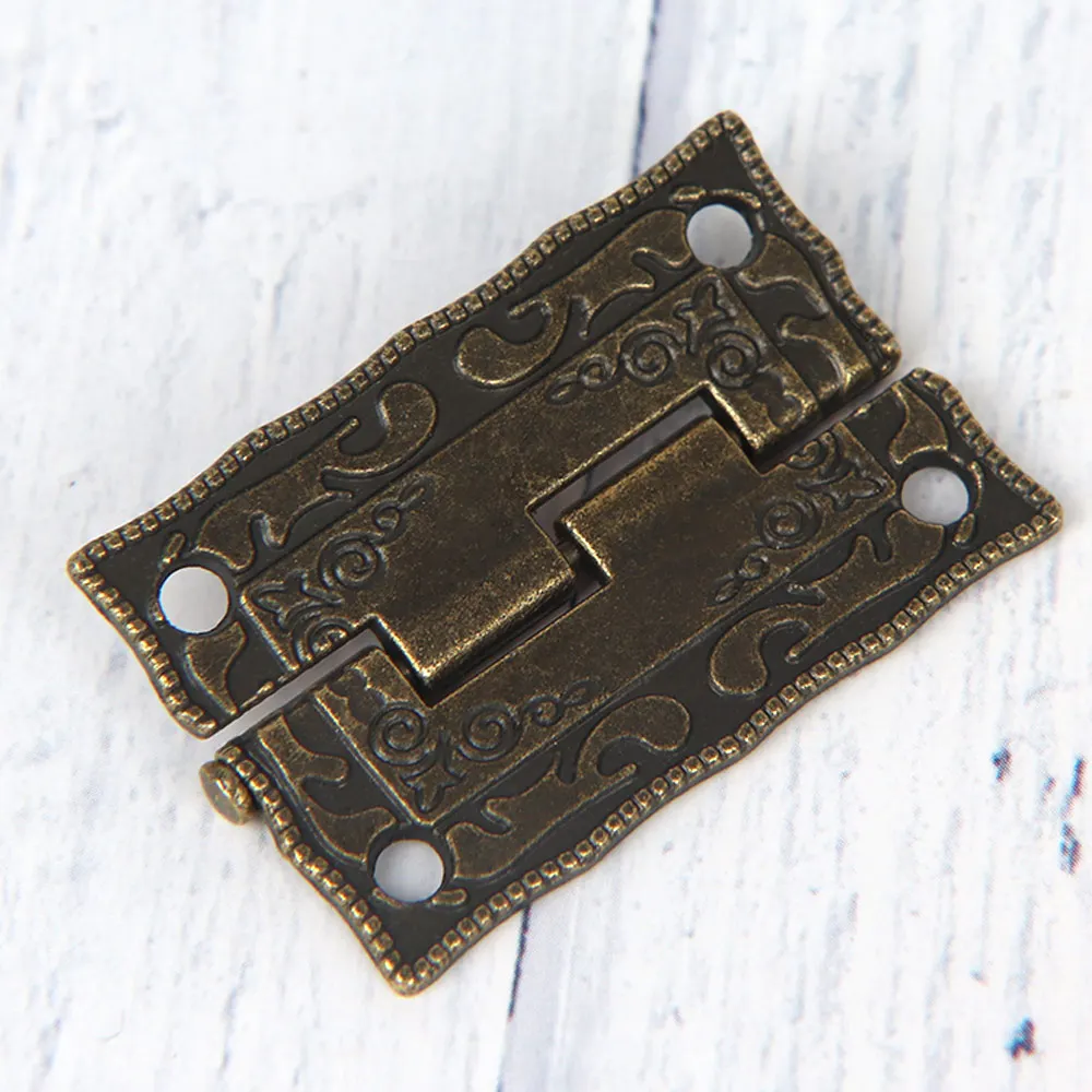 4 шт. бронзовые шарниры в античном стиле для украшения ящика двери шкафа