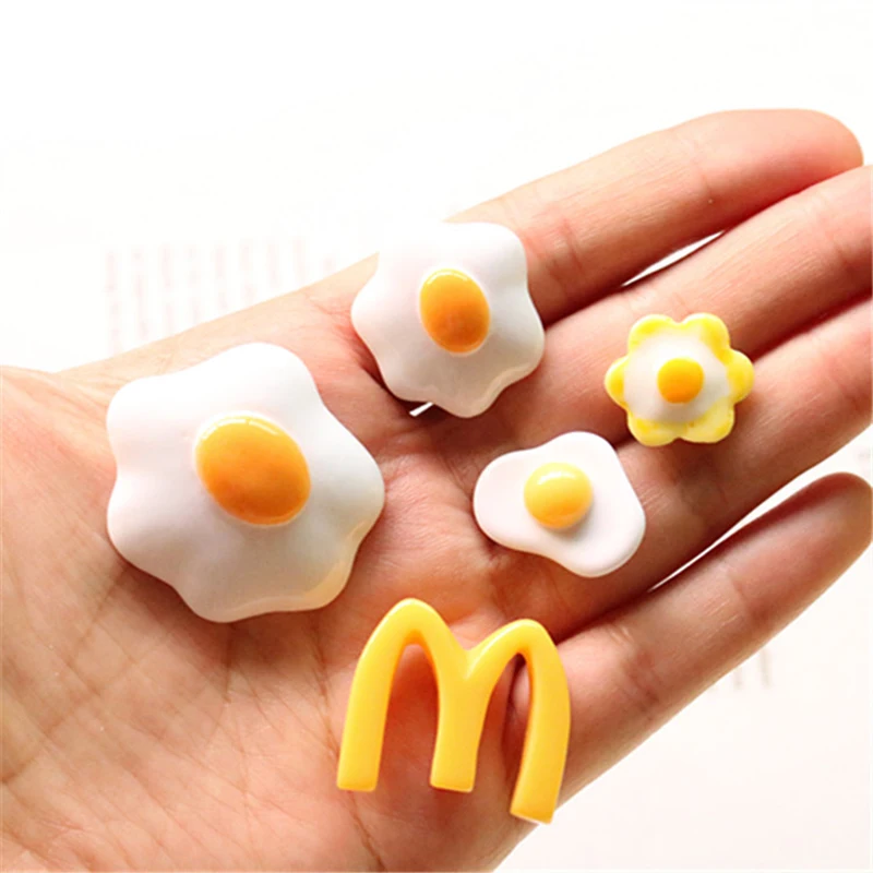 Подвеска для слайма Boxi10pcs добавки из смолы аксессуары яиц DIY Декор пушистого