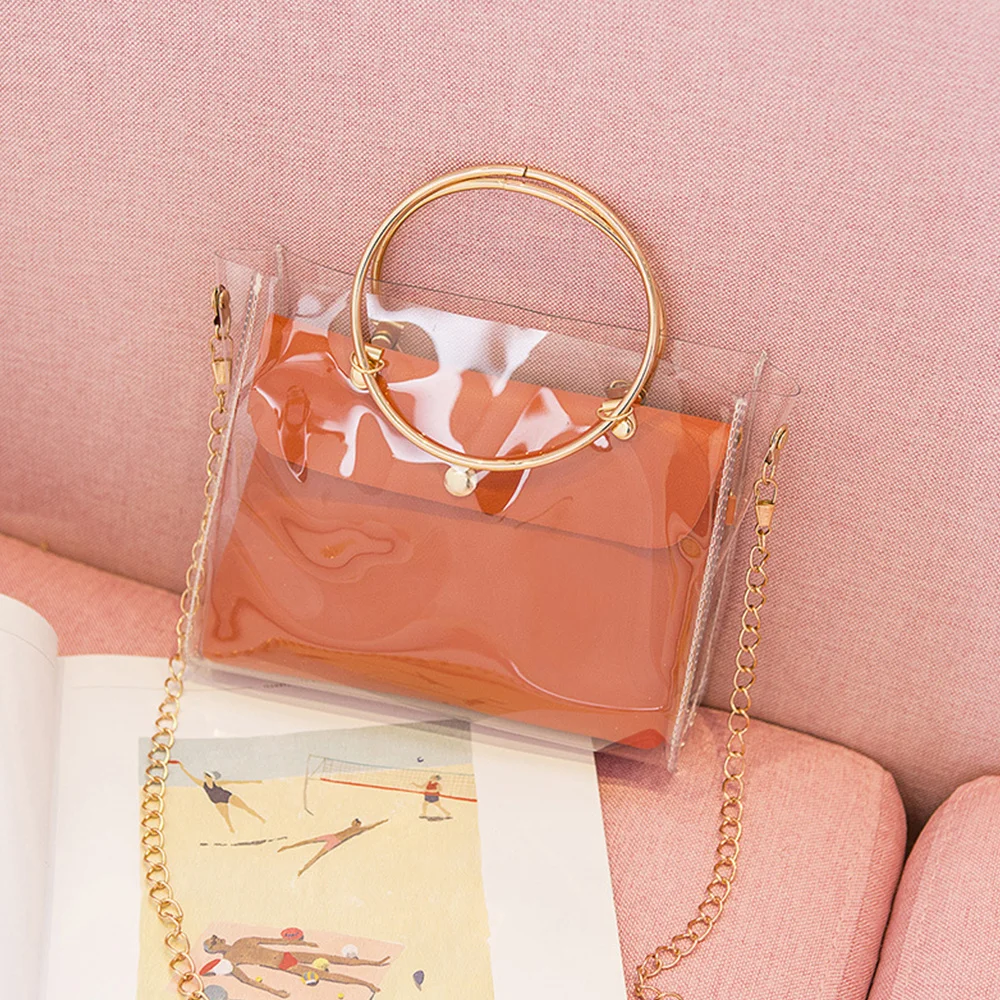Роскошная дизайнерская дамская сумочка 2021 прозрачная сумка мешок маленькая