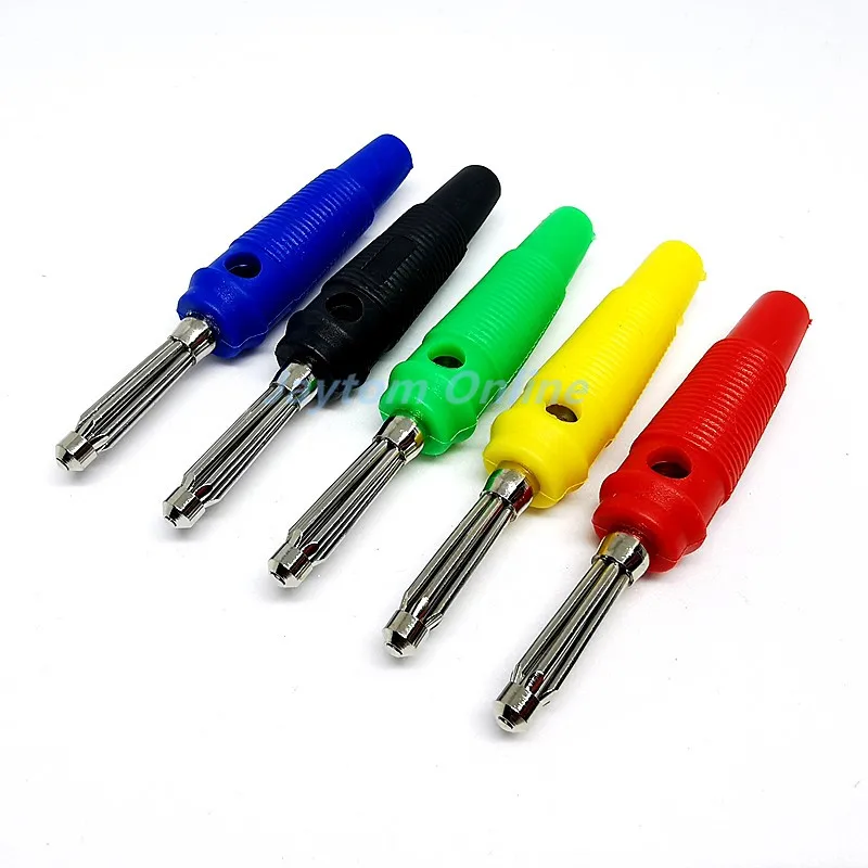 5 шт. медный паяльный 4 мм банановый штекер 32 А Аудио разъем для динамика усилитель