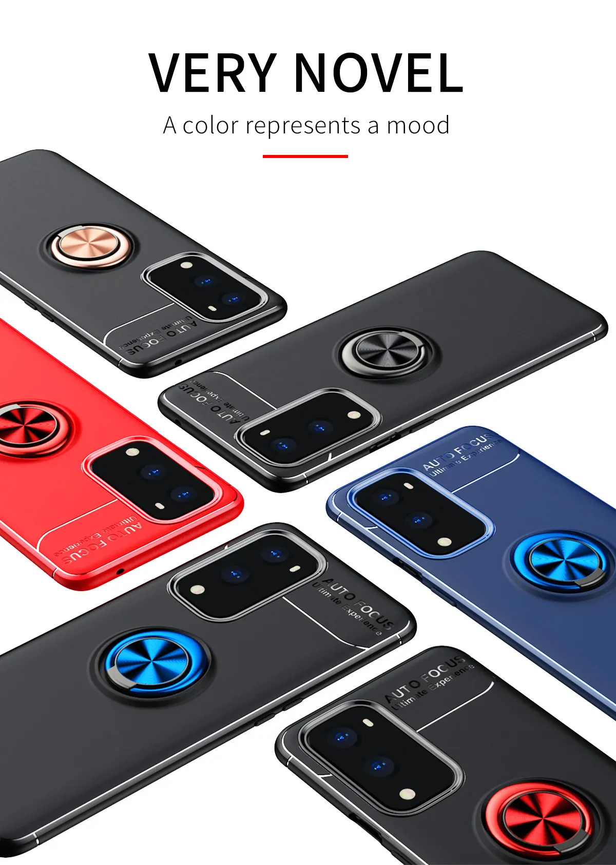 Чехол с кольцом-держателем на палец мягкий чехол из ТПУ для Oneplus 9R 9 Pro 8 8T 7T 7 6 6T Nord