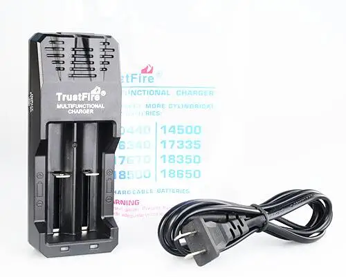 

TrustFire TR-015 Li-ion Battery Charger 2 Slots For 18650 18350 14500 10440 16340 17335 17670 18350 3.7V Lithium Batteries