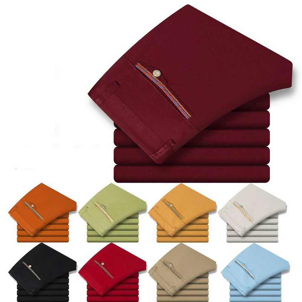 Мужские деловые костюмы формальные офисные рабочие брюки летние тонкие