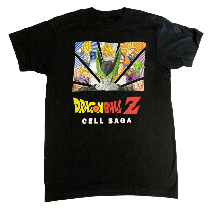 Dragon Ball Z Cell Saga официальный Лицензионный для взрослых Футболка занятий