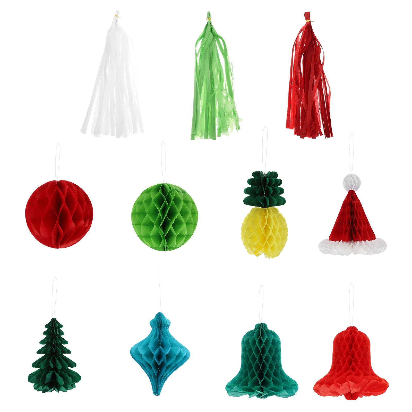 

1 Set of Christmas Party Decoration Hanging Ornament Hanging Paper Pendants