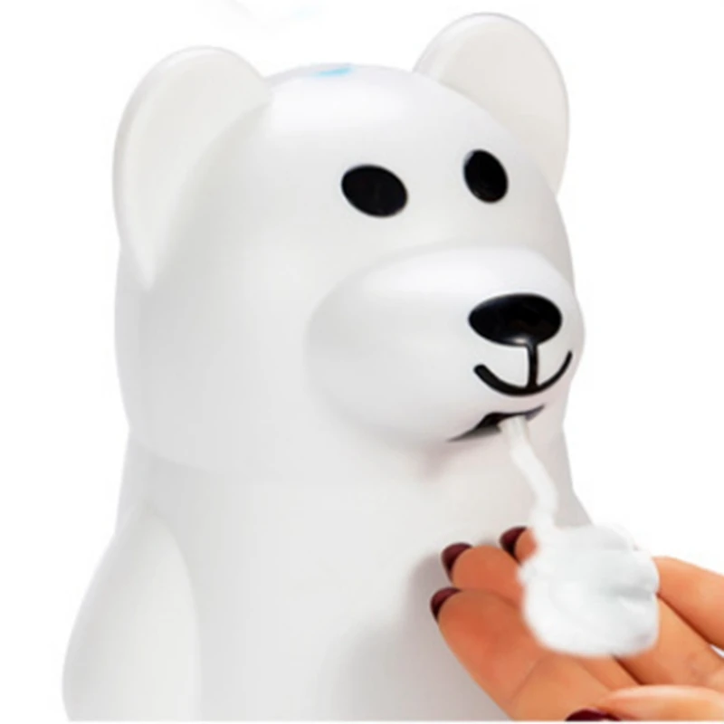 

Automatic Soap Dispenser Cute Bear Shape Infrared Sensor Touchless Foaming Soap Dispenser USB Rechargeable