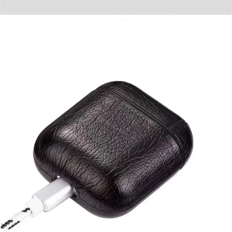 Новая роскошная сумка для Apple AirPods кожаный чехол беспроводных наушников с Bluetooth Air