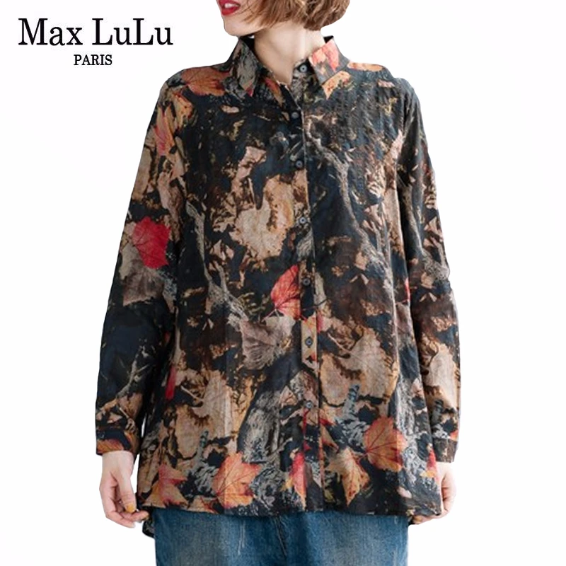 Max LuLu 2020 летние корейские дизайнерские дамские свободные блузки женские