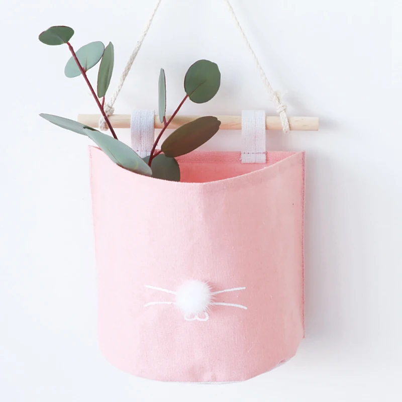 Настенный шкаф подвесная сумка для хранения органайзер с милым дизайном кота