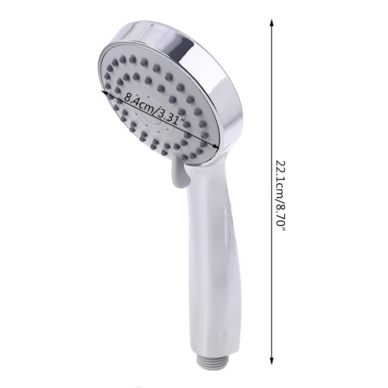 

Hotel Home Water Saving High Pressure Bathroom Handheld Shower Set With Hose Bracket and 3 Spray Settings