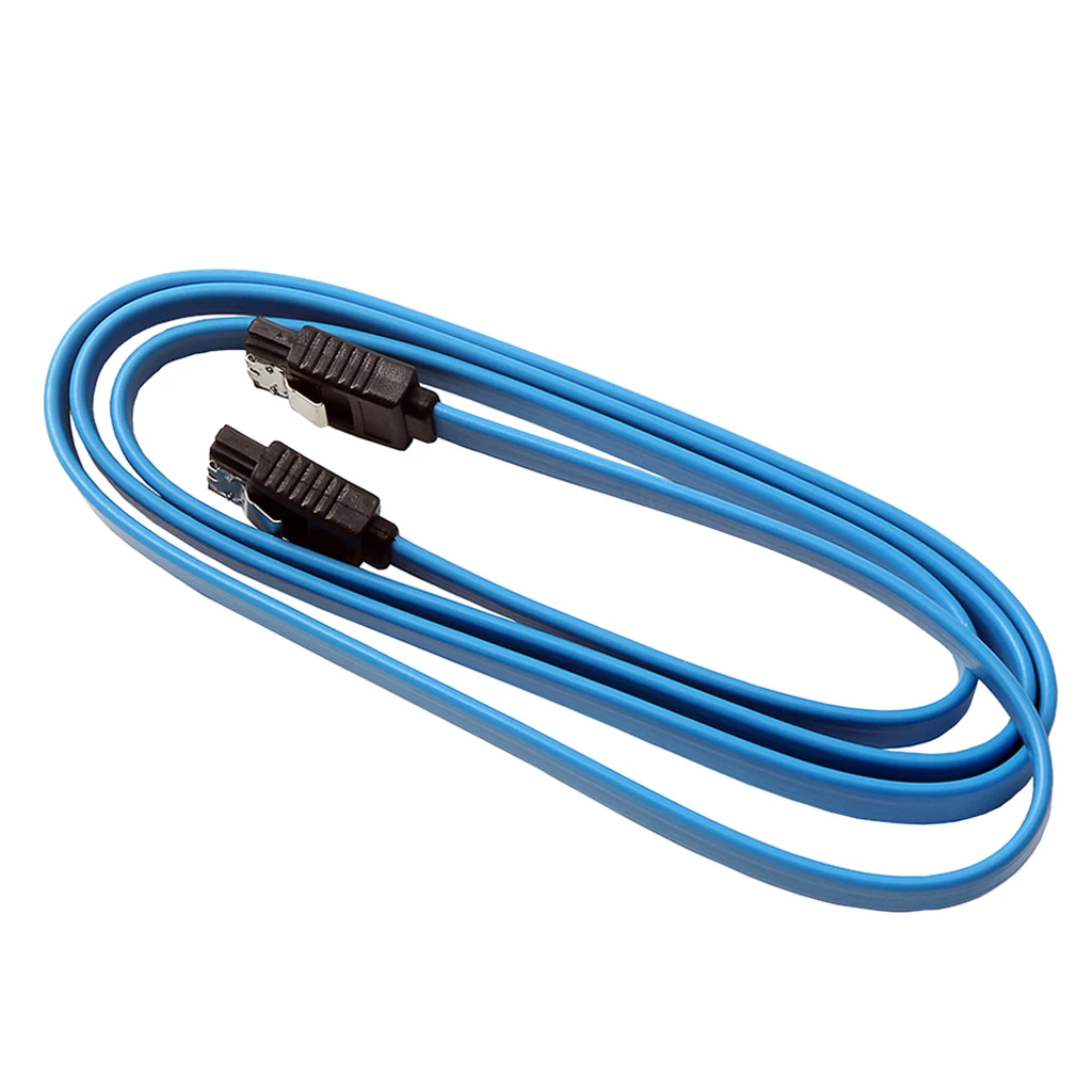 1 м прямой кабель SATA III Serial ATA Data Блокировка с фиксацией 3 фута синий | Компьютеры и