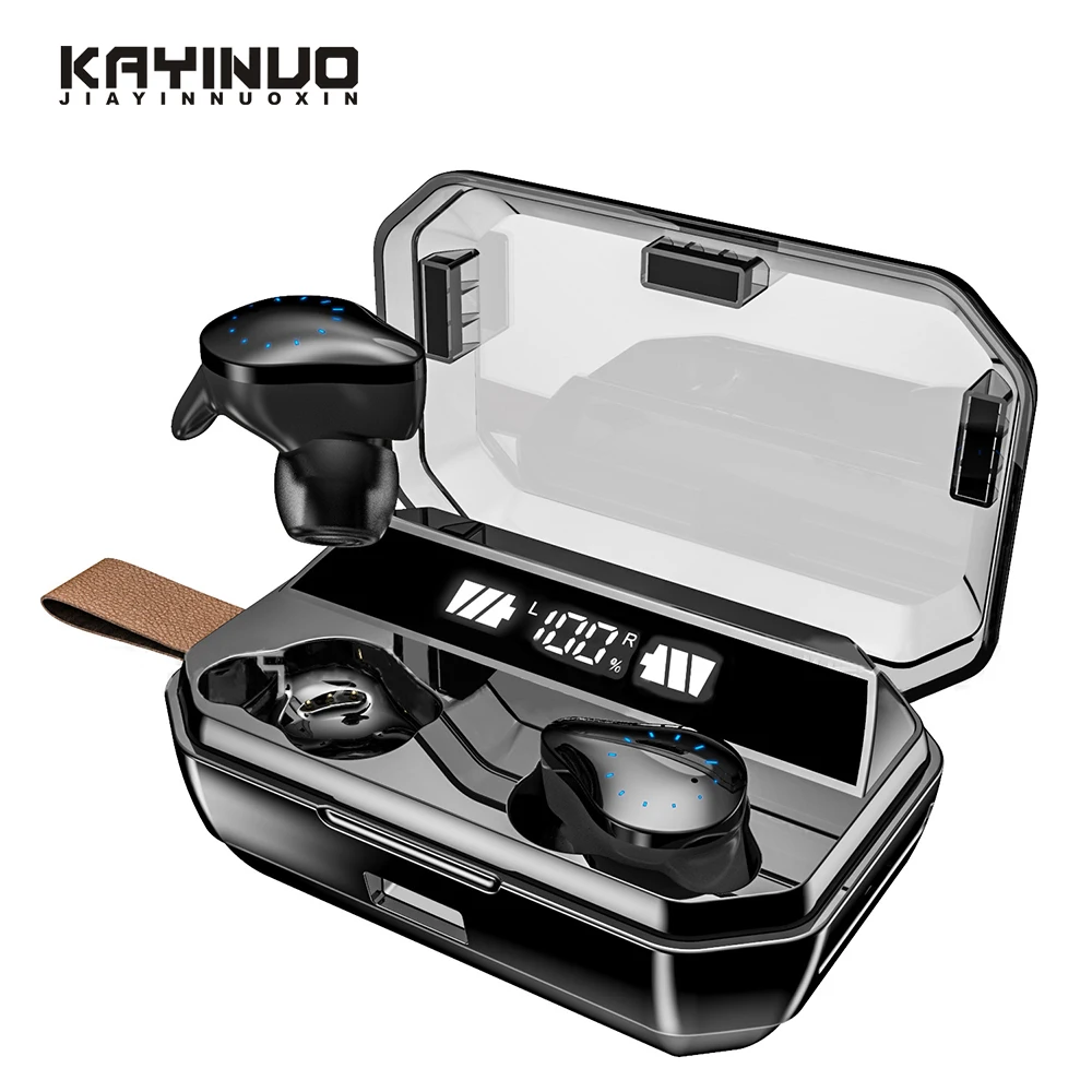 TWS bluetooth наушники 5,0 стерео HiFi 8000 мАч IPX7 водонепроницаемые мини беспроводные наушники bluetooth 5,0 наушники с микрофоном в уши