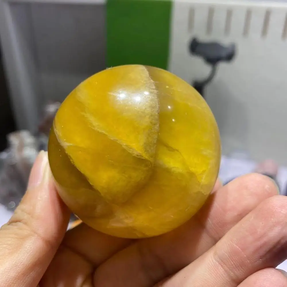 Высококачественный желтый хрустальный шар для энергетического заживления