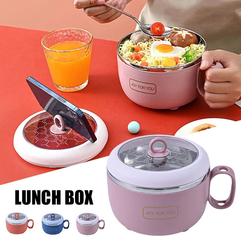 

Компактный Ланч-Бокс с крышкой, коробка из нержавеющей стали для сохранения свежести продуктов, контейнер для Ланч-Бокс для офиса