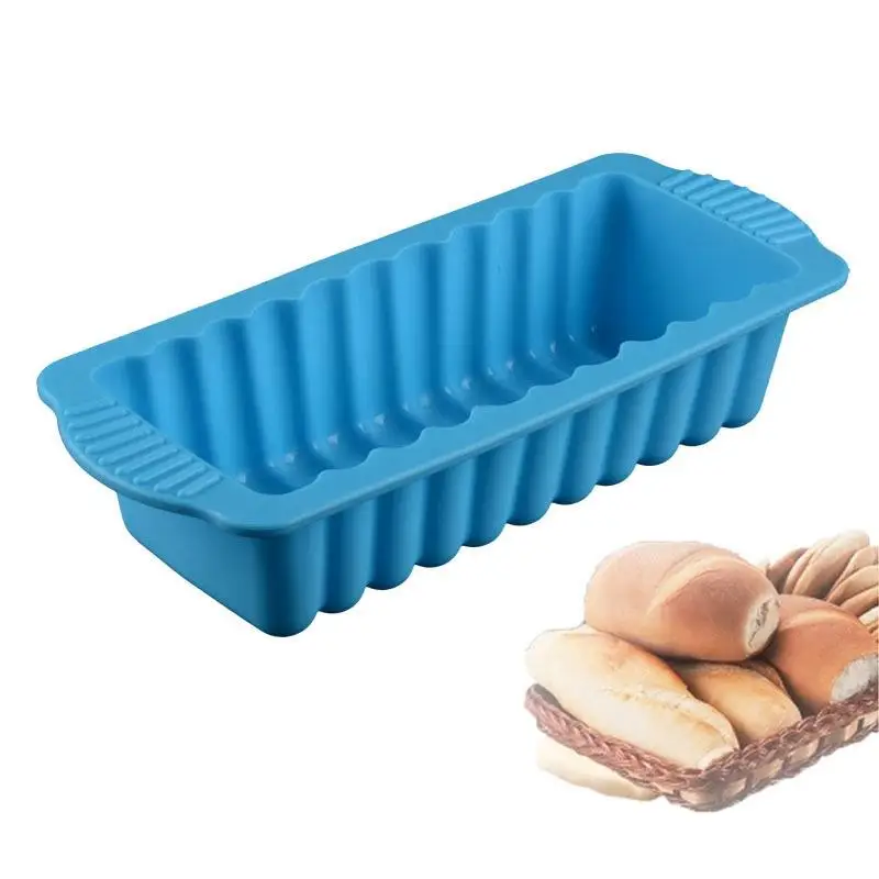 

1 Piece Silicone Cake Mold Rectangle Bread Toast Baking Mold Non-Stick Cake Tray Pan Loaf Mould Kitchen Cake Tools Bakeware