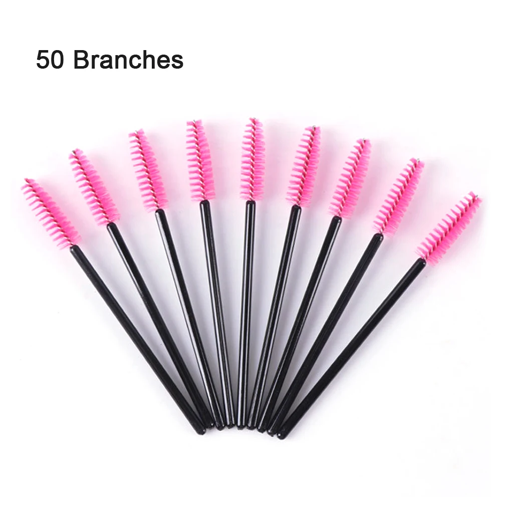 14(50PCS) 1 шт./10 шт./50 шт. одноразовые мини-кисти для ресниц, тушь для ресниц, аппликатор, палочка для макияжа, кисти для глаз, губ, косметика, кисти - Handle Color: 14(50PCS)